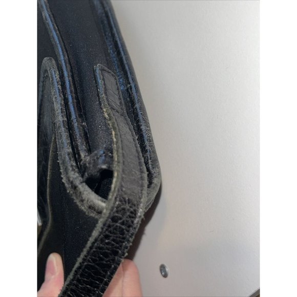 Lauren Ralph Lauren Vintage Black Nylon Baguette Bag With Shoulder Strap - Picture 6 of 16